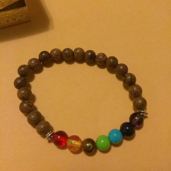 Wood Multi Colored Bracelet - Picture 3 of 4